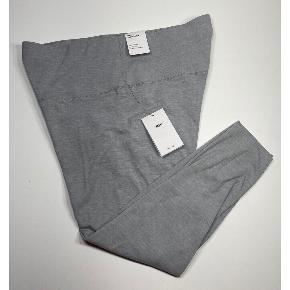 Nike Yoga‎ Luxe Women Plus Infinalon 7/8 Tights CT0162 073 Grey MSRP $90 SIZE 2X